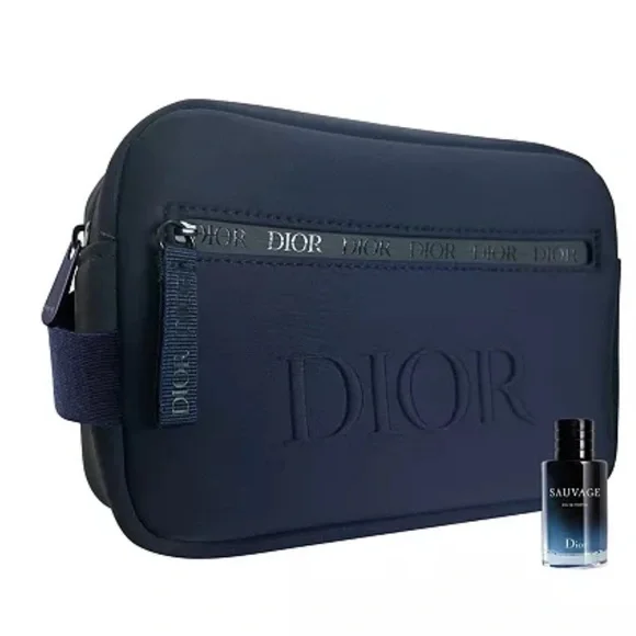 New Dior Navy Blue Toiletry Bag